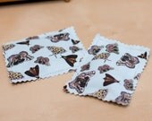 cotton lavender sachets - Moths print - set of 2