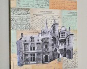 Vintage French Postcard Collage