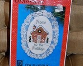 Vintage Lace Ornament Cross Stitch Kit - Home for the Holidays