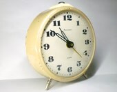 Vintage Jantar mechanical alarm clock from Soviet/Ussr