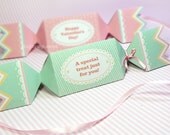 Kawaii Sweet Love Mint Candy Giftbox Cute Valentine's Day Easter Love Birthday Party Treatbox Sweet Box Packaging Editable Printable PDF