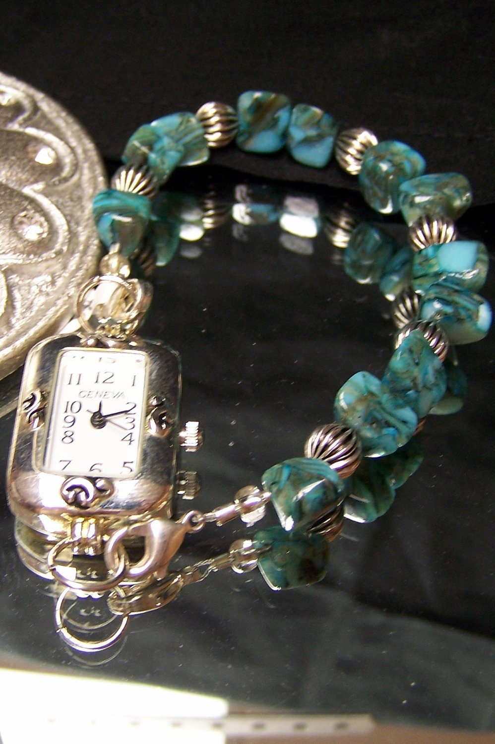 Turquoise Chip Watch