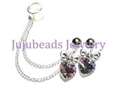 Sweetest Thing - Swarovski Chain Ear Cuff Set