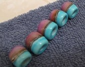RESERVED Lampwork European Charm Bead Set -Fantasy- Handmade by Jason Powers SRA LE
