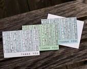illustrated birch tree thank you cards. - exit343design