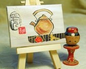 Zen Tea Mini Painting
