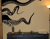 SALE Large Kraken/Octopus Tentacles Vinyl Wall Decal-Choose Any Color
