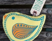penelope paisleybird bird plush. - exit343design