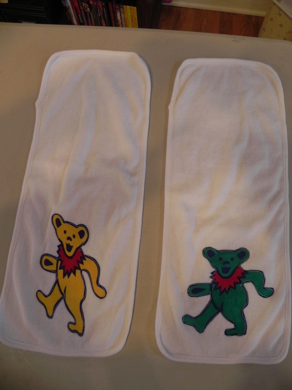 Burp Cloth made from Grateful Dead Tapestry