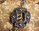 20% OFF Sale Vintage Inspired Jewelry Photo Locket - A Tulip's Dance - original photography - ready to ship