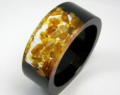 Resin and Amber Bangle model 1/4 / L size