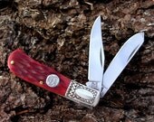 Hand Engraved Personalized Pocket Knife Mini Trapper Gift for Men Him Husband Graduation