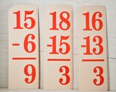 Flash Cards Math Paper Ephemera