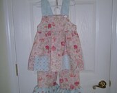 2Pc Summer Outfit,Shabby Chic,Pink ,Infant,Toddler,