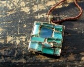 Sea Green Inspiration Mosaic Pendant