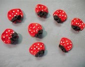 Mini Ribbon Lady Bug  Accents and Embellishments