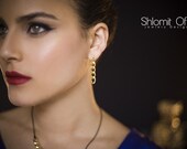 Urbanite Link Earrings in Gold