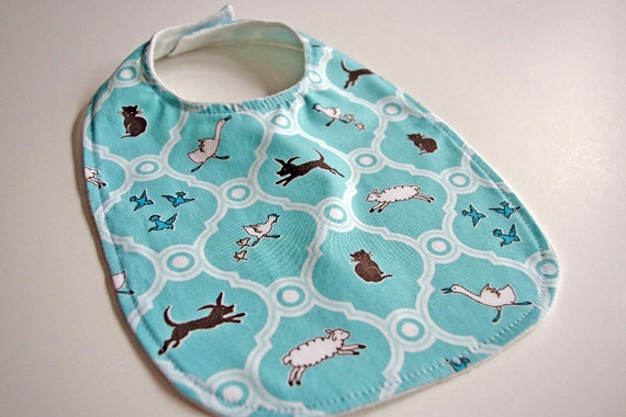 2012 Organic Collection Baby-Toddler Bib - Blue Maman