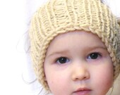 stretchy knit neckwarmer, earwarmer, or headwrap - one size fits all, baby through adult - cream, ready to ship