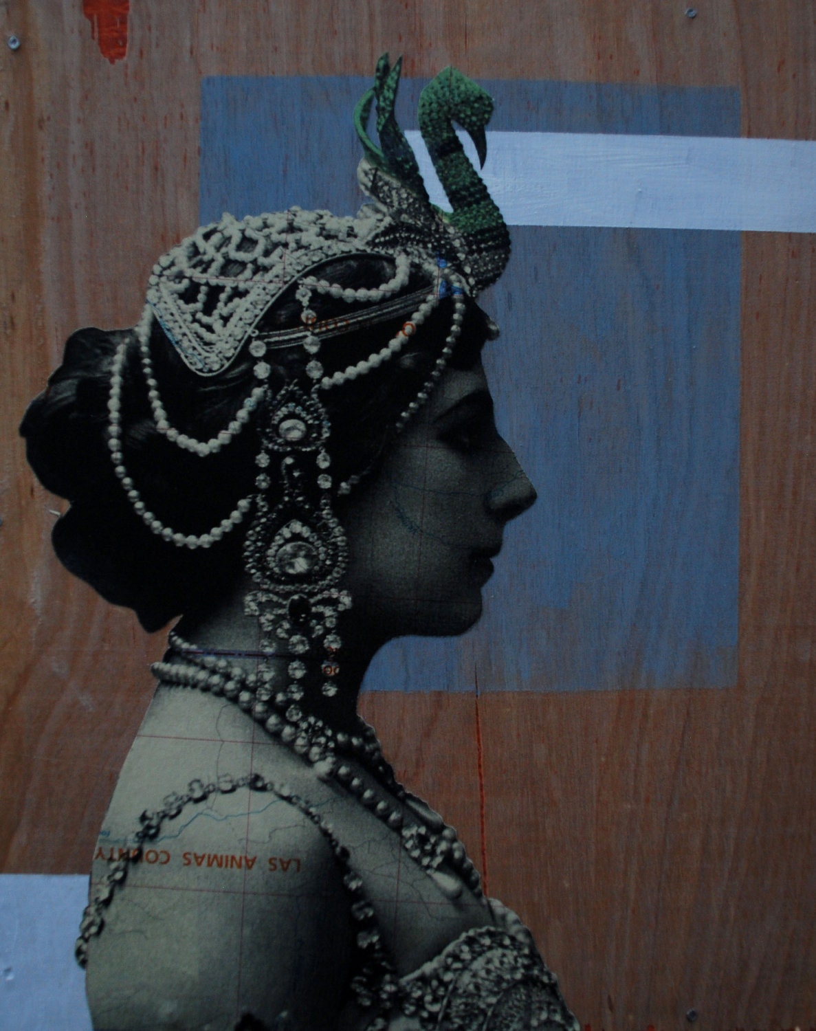 Burlesque Lady Art Panel
