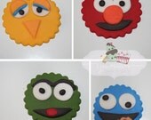 48 Sesame Street Cupcake Toppers