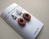Red Swirl Earrings