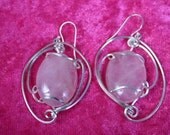 House of Pink Rose Quartz Earrings