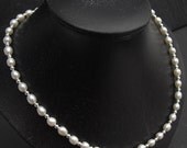 Pearl Necklace- Wedding, Bridal, Fresh Water Pearls and Silver