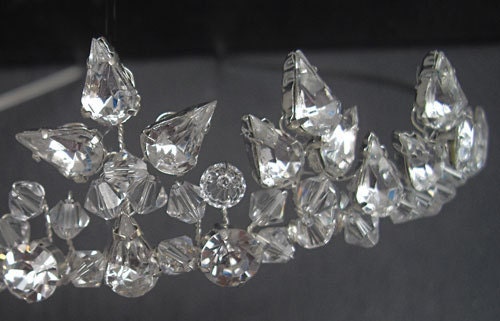 Tiara - Wedding, Bridal, Silver Diamante and Swarovski Crystal