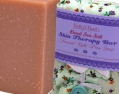 Dead Sea Salt Skin Therapy Soap Bar - All Natural Cold Press - One of Batty's Top Ten Picks