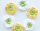 Crochet Flowers - Set of 6 - annemariesbreiblog