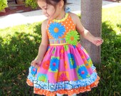 pAGEANT sPRING sUMMER fLORE dRESS casual wEAR bOUTIQUE couture custom size 6m 12m 18m 2 3 4 5 6 7 8 9 10 yrs belginboutique.com