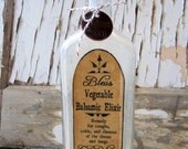 Vintage Bottle, Antique Medicine Bottle,  Primitive, Shabby Cottage Chic, Altered, Home Decor,  cssteam, ofg team