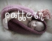 Baby Bowl KNITTING PATTERN, chunky newborn photography prop, sell what you make