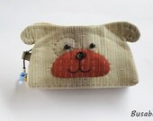 Handmade coin purse - Dog - Ready to Ship