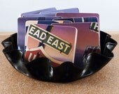Coasters with basket from HEAD EAST US 1 Record Album