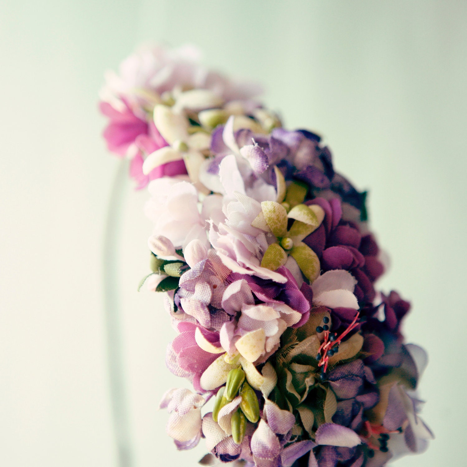 lilac gates - vintage flower fascinator