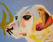 A Beautiful Labrador Retriever painting 8X10