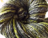 Sparkle Hand Spun Merino, Silk, Soy Silk Yarn in 3-ply Sportweight