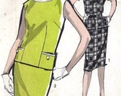 1960s Junior Two Pice Dress Vintage Sewing Pattern, Advance 2927 bust 33" uncut - MissBettysAttic