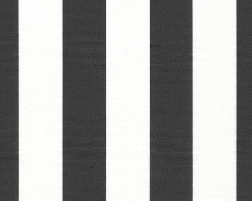 Tufted bench cushion, black, white, canopy stripe, 30 L x 16 W custom sizes available