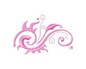 Machine Embroidery Design / Flourish / Swirl