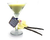 Vanilla Martini Glass Soy Candle - Moisturizing - Natural