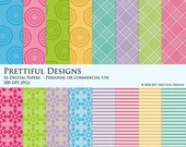 SALE 30% OFF Digital Paper Pack - Personal or Commercial Use - Easter