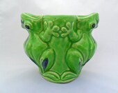 vintage frogs planter flower herbs plant pot for vintage garden gift baskets