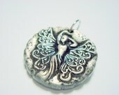 Butterfly Fairy Handmade Polymer Clay Focal Bead or Pendant-Free Combined Shipping