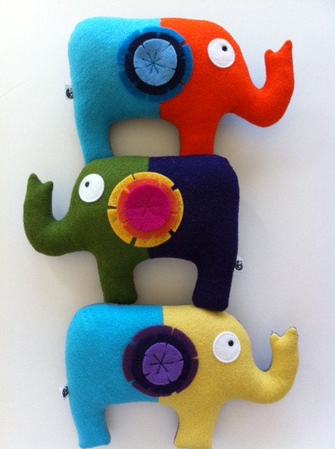 CUSTOM-Sweet Elephant Tooth Fairy Pillow (Your choice of Colors)