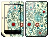 Barnes & Noble Nook Tablet / Color Skin Cover - Vintage Paisley GLOSSY MATTE LEATHER option