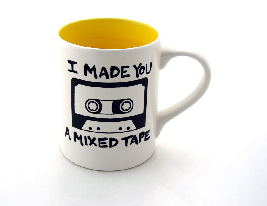 Make a Mixed Tape Mug Fun DIY personalized custom gift