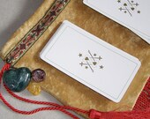 Gold and Crimson Velvet Drawstring Tarot Bag